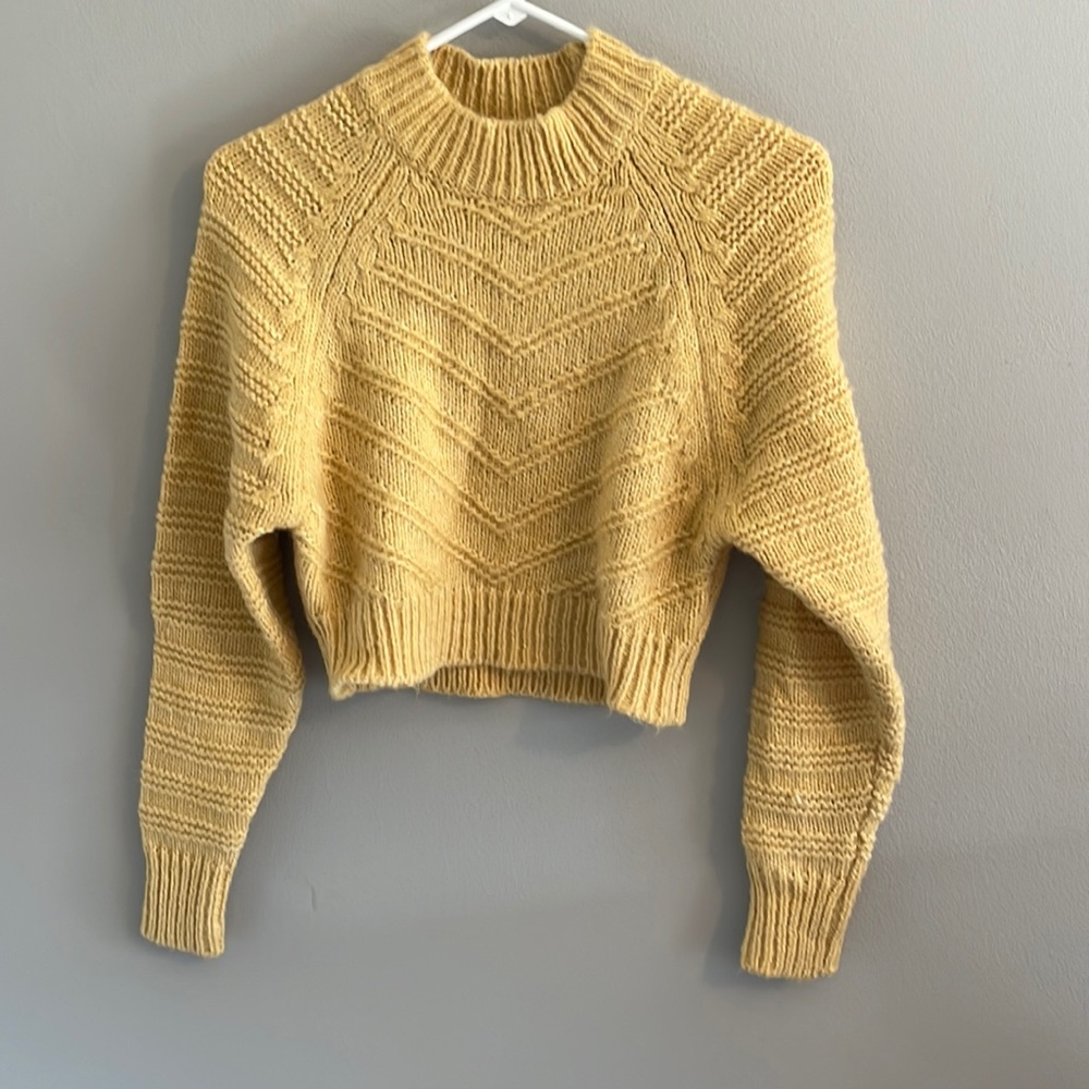 Cropped Yellow Sweater